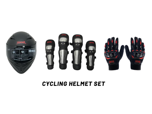 Yozma Safety Bundle Set with helmet gloves knee and elbow pads